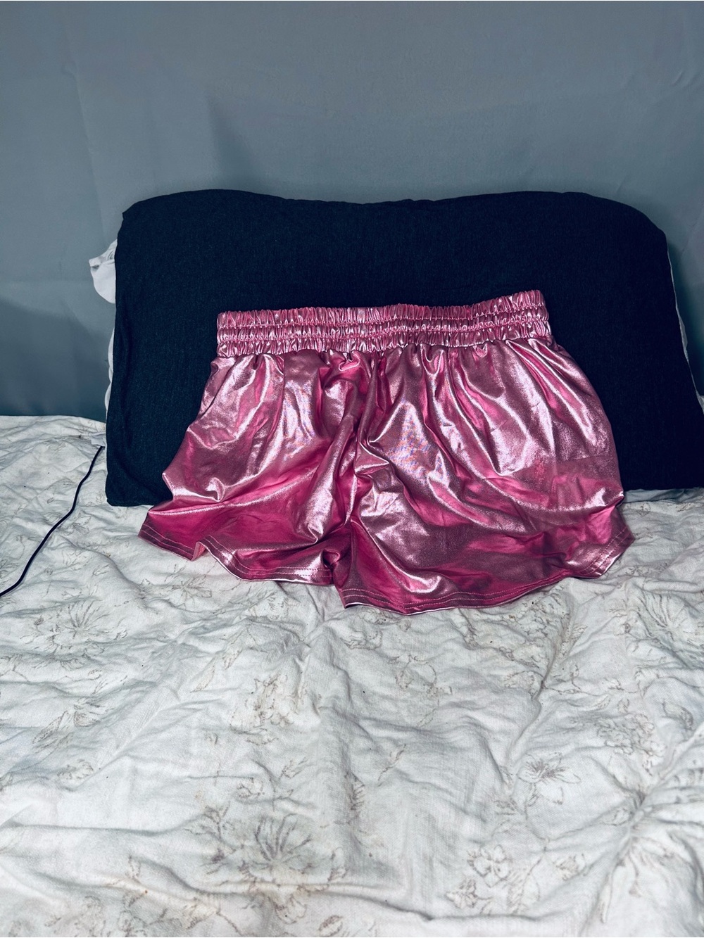Iscream Pink Metallic Shiny Shorts